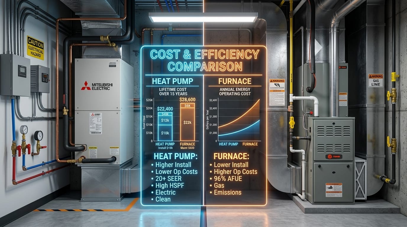 Heat Pump vs Furnace Cost Comparison